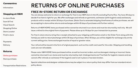 Can I return or exchange a product purchased online in a 